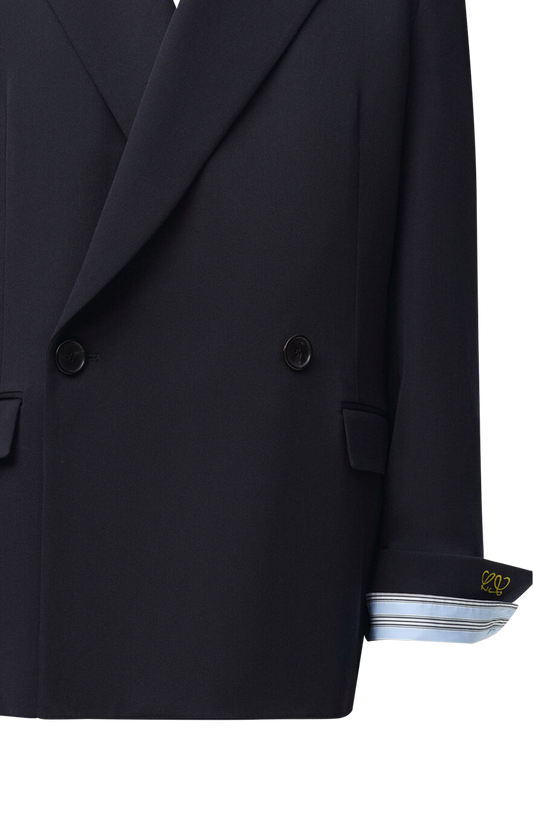 Double-breasted jacket in wool blend