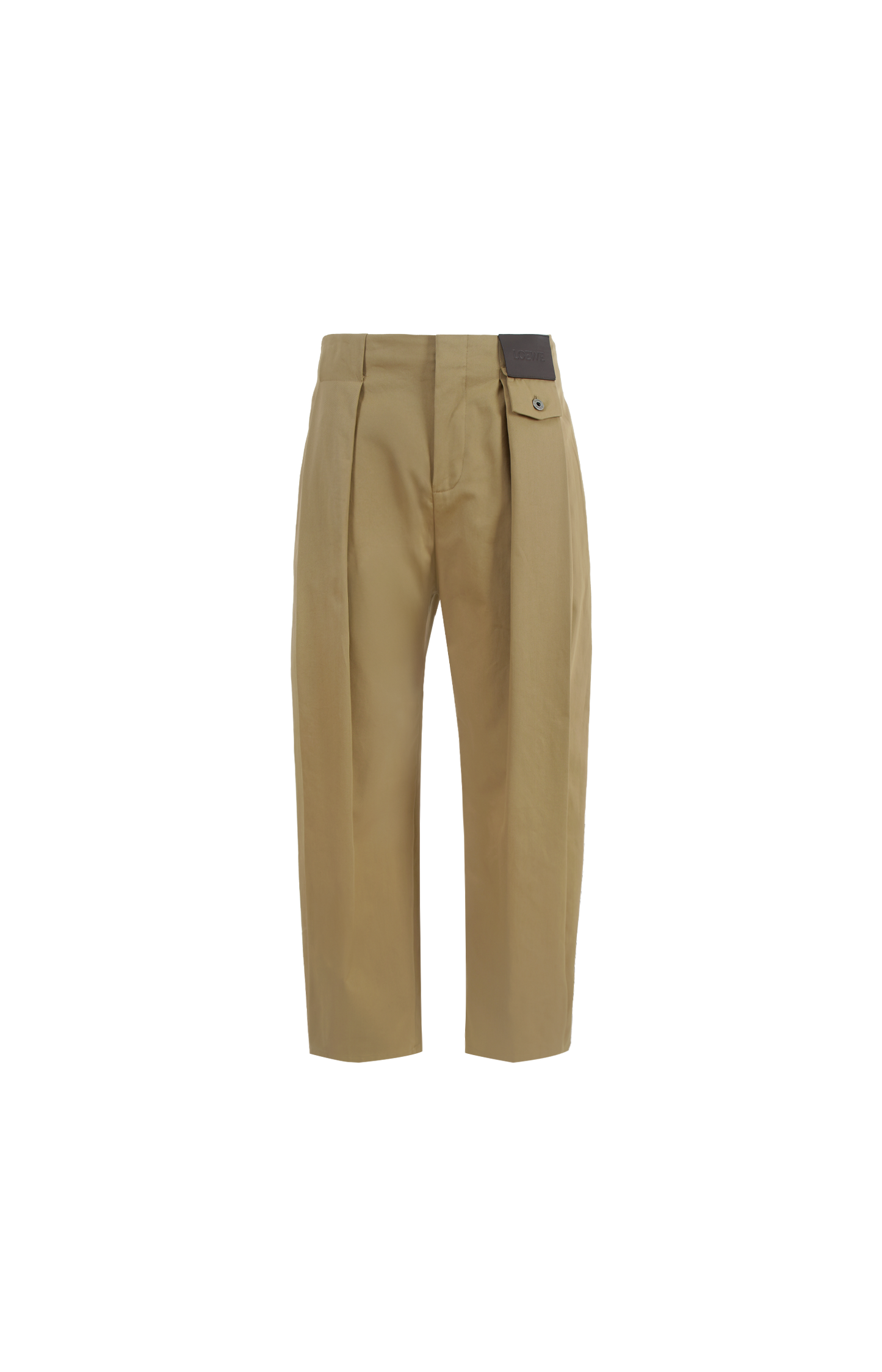Beige pants on a white background