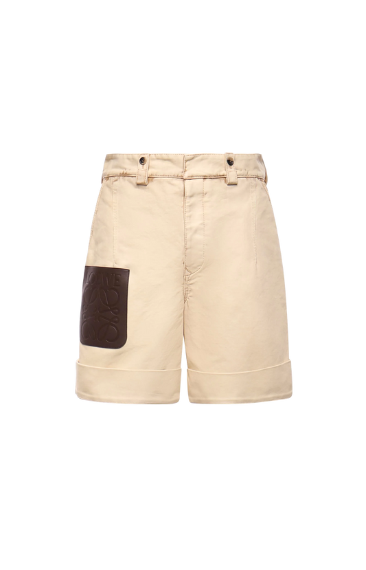 Turn-Up Shorts in Cotton