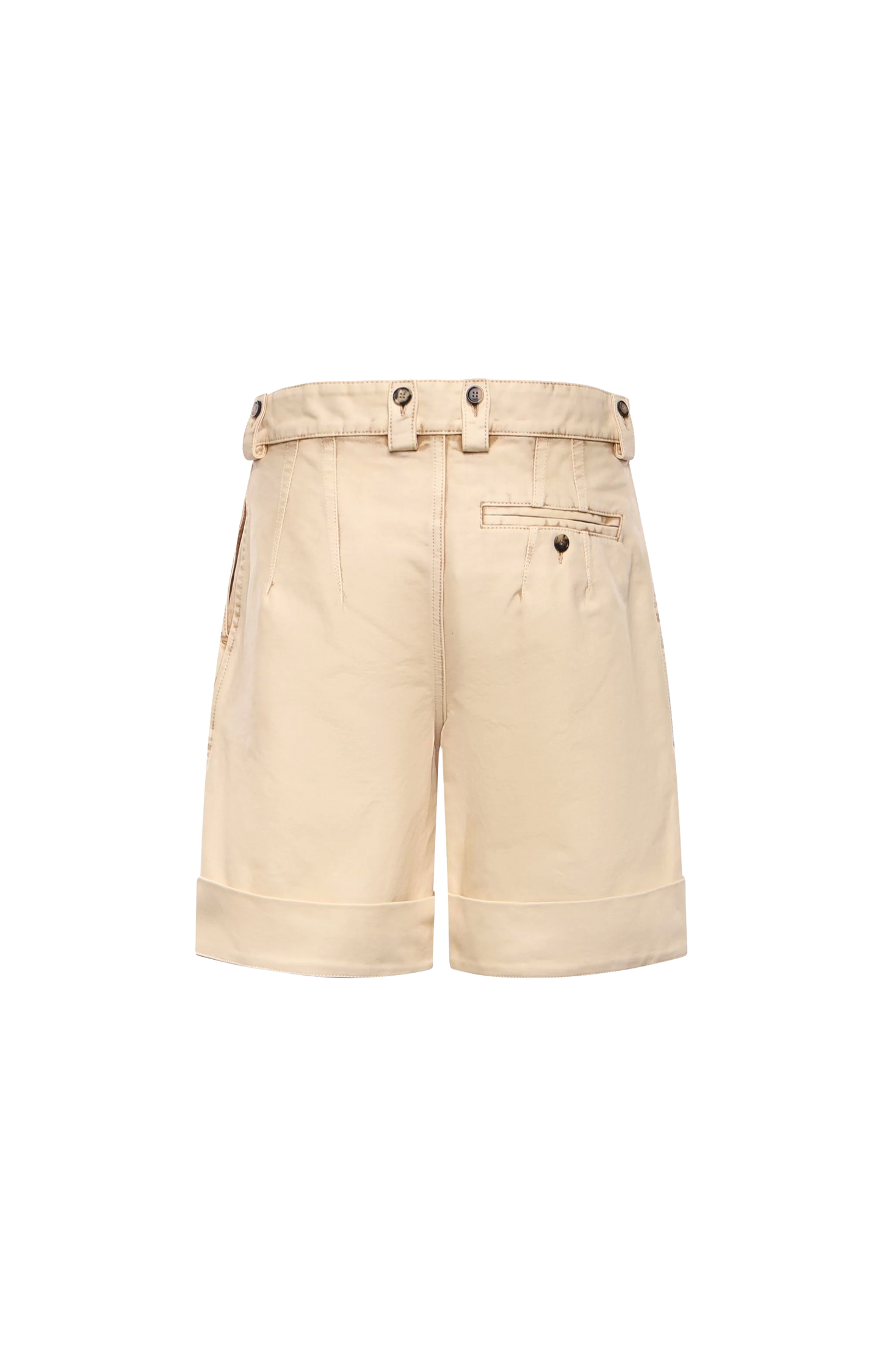 Turn-Up Shorts in Cotton