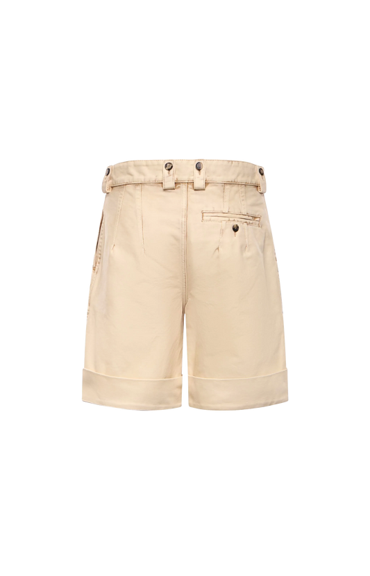 Turn-Up Shorts in Cotton