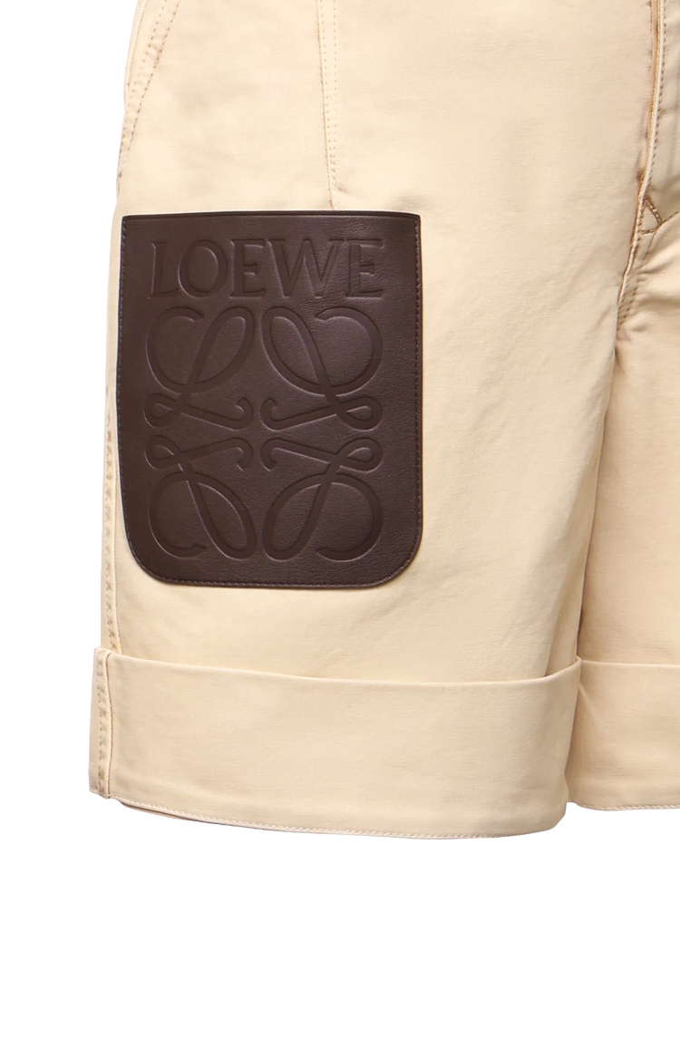 Turn-Up Shorts in Cotton