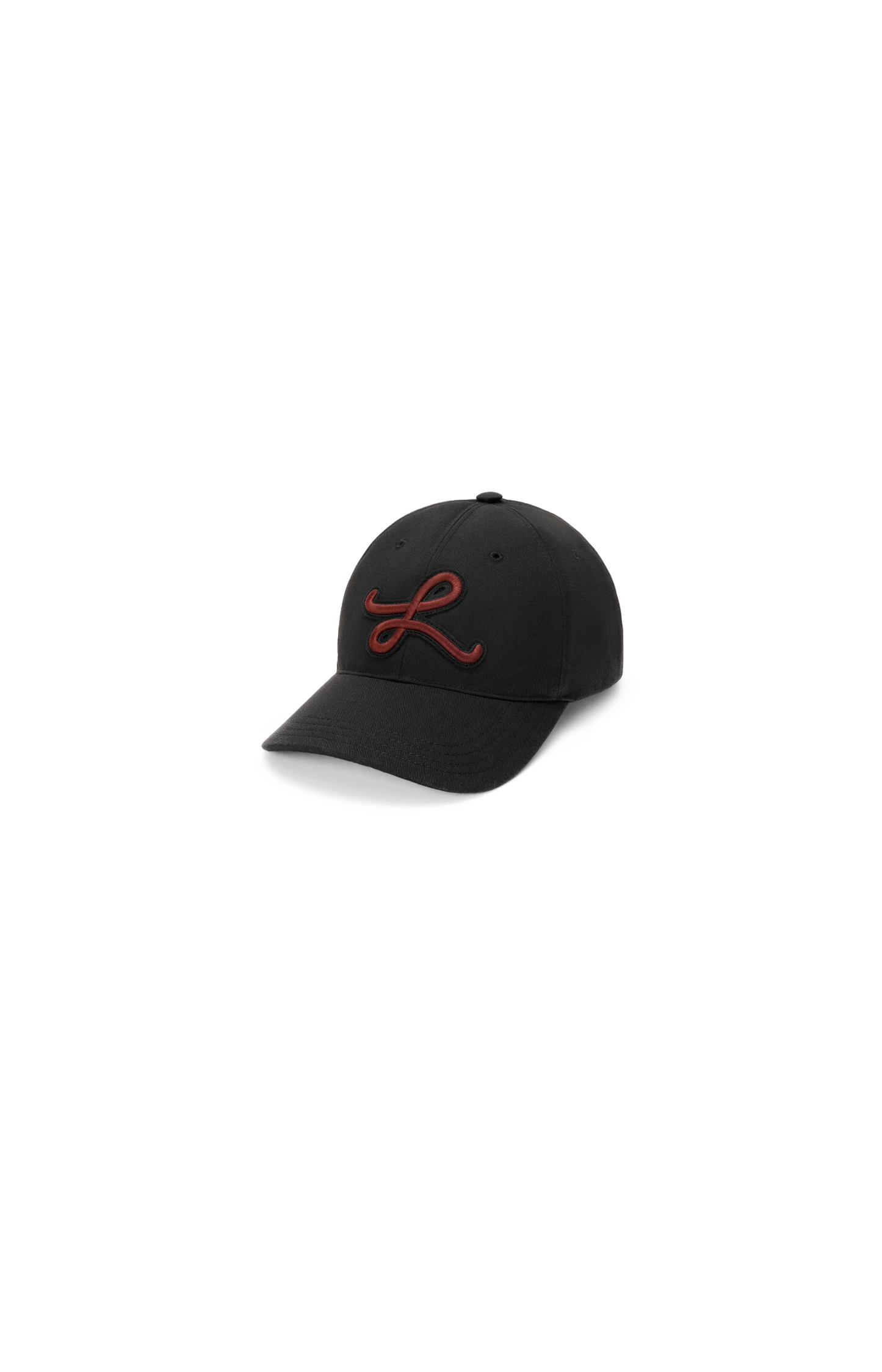 L patch cap in cotton