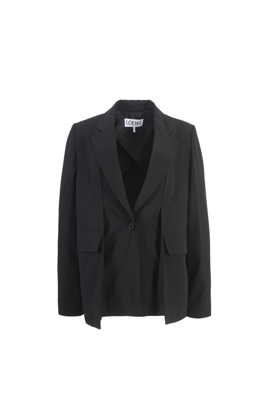 Black blazer on a white background