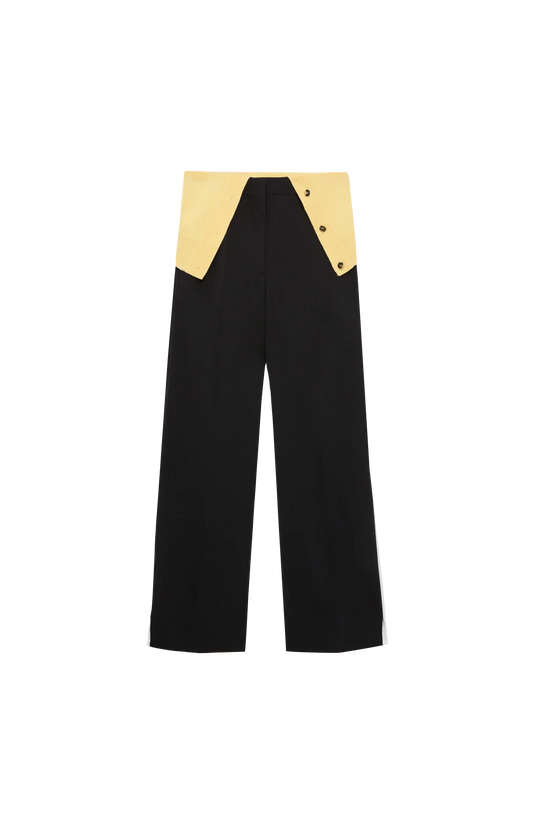 Wool Trousers in Black