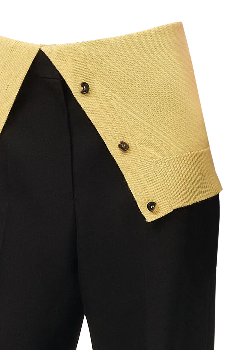 Wool Trousers in Black