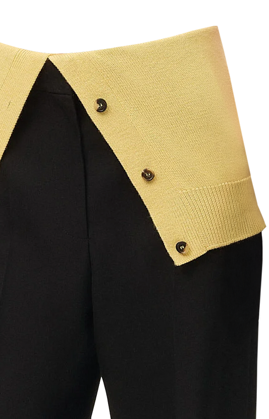 Wool Trousers in Black