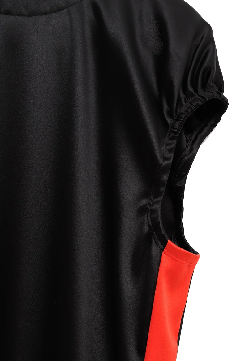 Dress in stretch silk