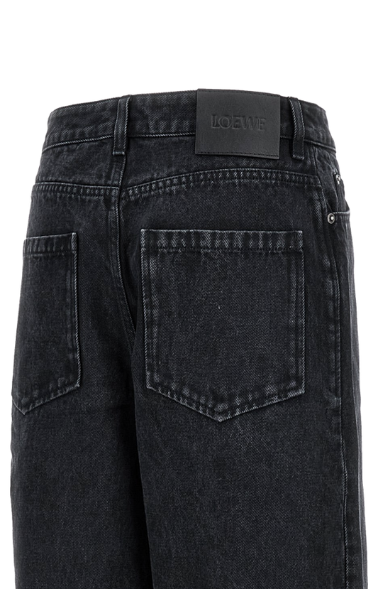 Anagram embroidered jeans