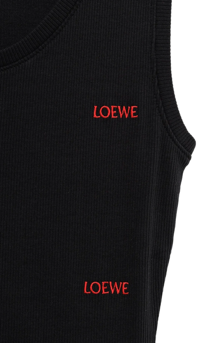 Tank top in stretch cotton