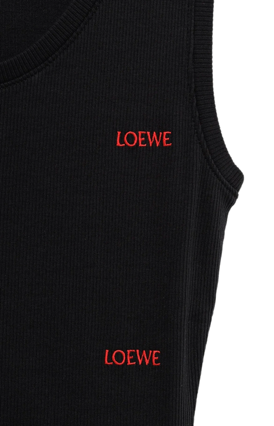 Tank top in stretch cotton