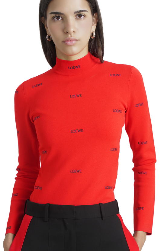 Viscose Blend Top in Red