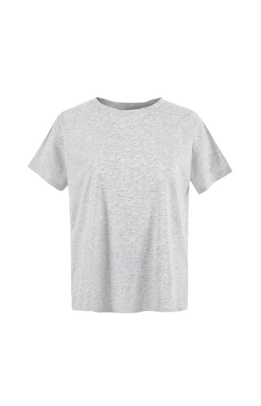 Basiluzzo LDS Boxy fit T-shirt in Grey