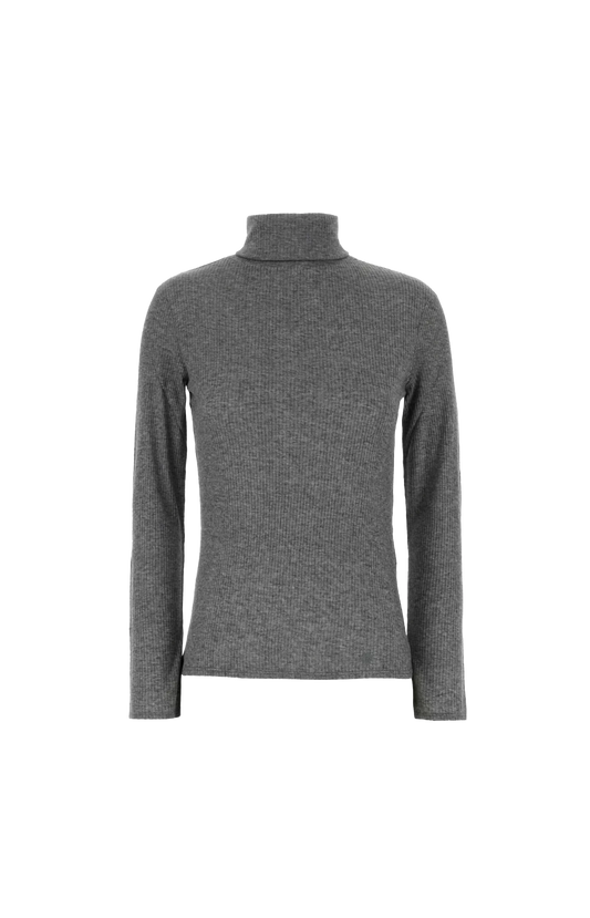 Loulou de Saison Gallina Top in Grey — front view
