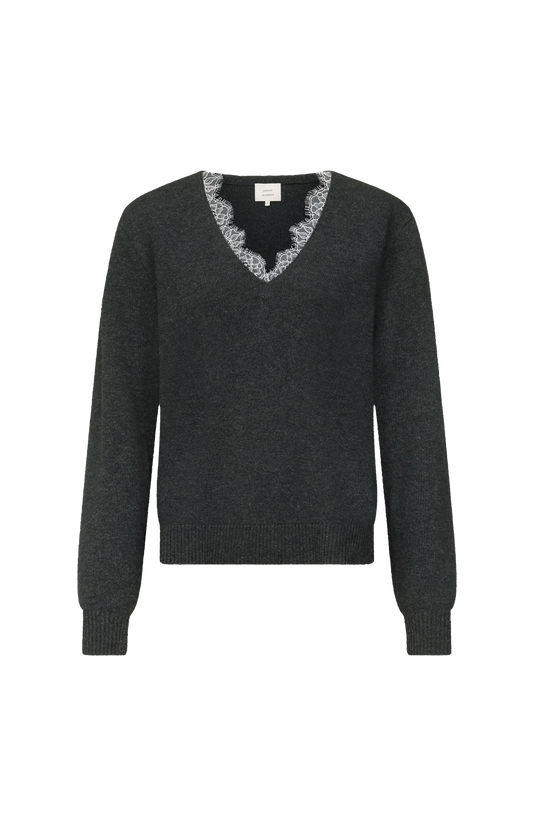 Leyla Lace Trim Sweater