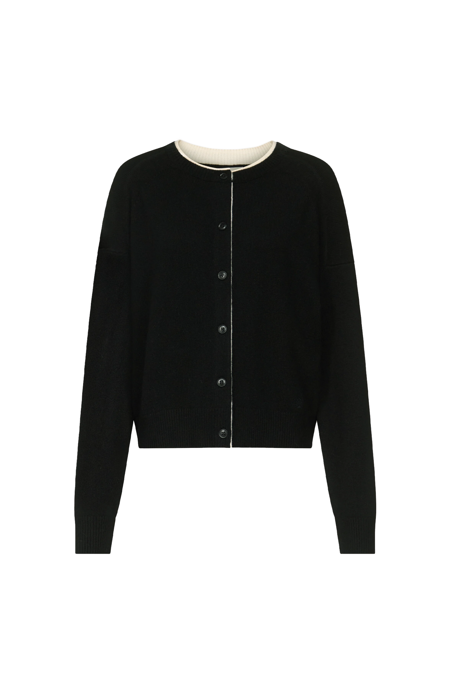 Nicola Bicolor Cashmere Cardigan