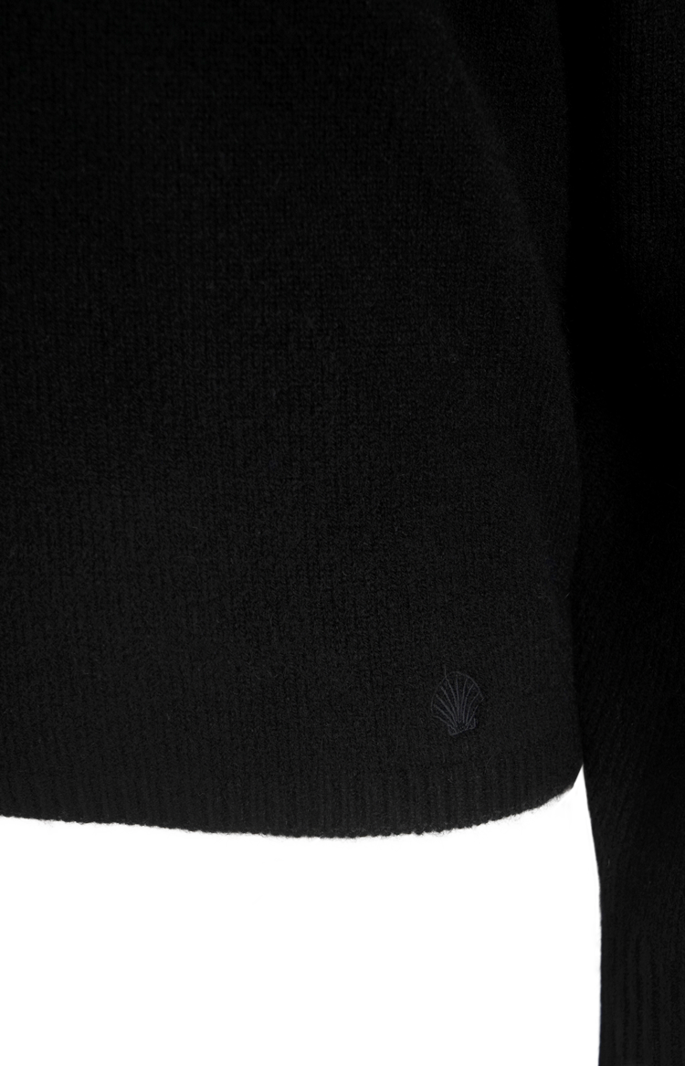 Sibyl Off the Shoulder Sweater in Black