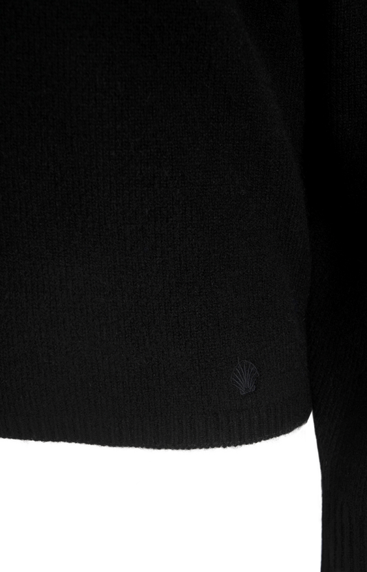 Sibyl Off the Shoulder Sweater in Black