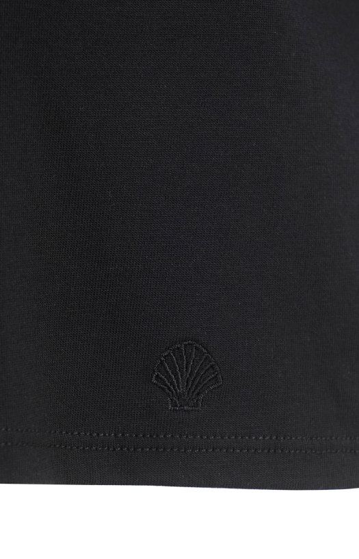 Basiluzzo LDS Boxy fit T-shirt in Black