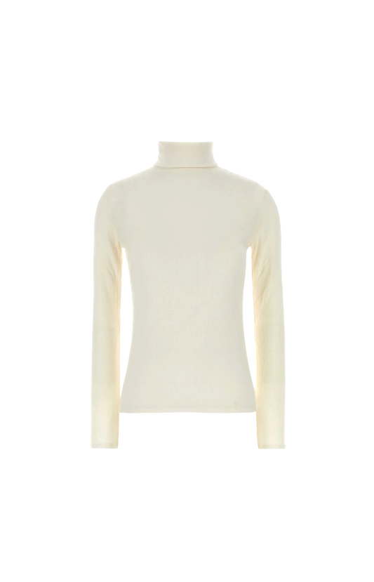 Loulou de Saison Gallina Top in Ivory — front view