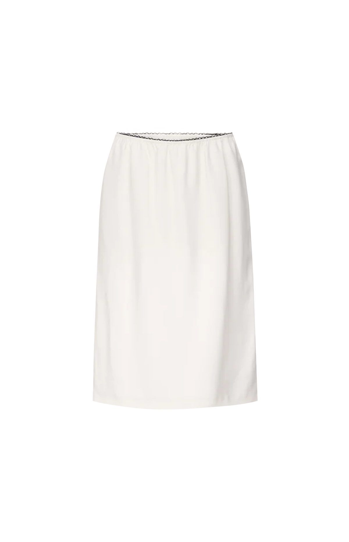 Kruse Elasticated Waist Skirt in Ivory