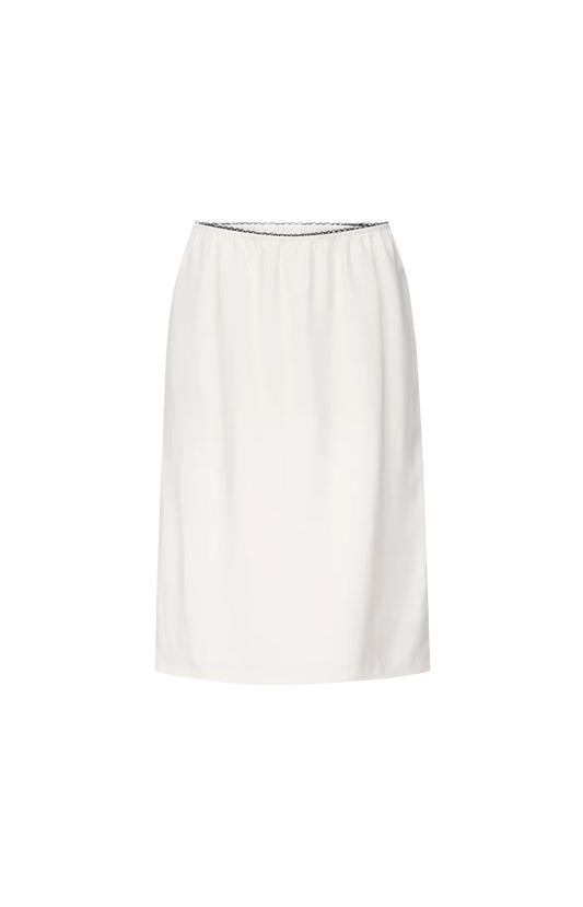 Kruse Elasticated Waist Skirt in Ivory