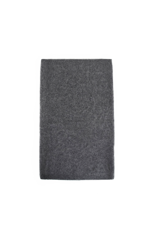 Loulou de Saison Larry Wool Blend Snood in Anthracite — front view