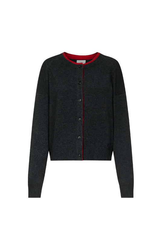 Nicola Bicolor Cashmere Cardigan