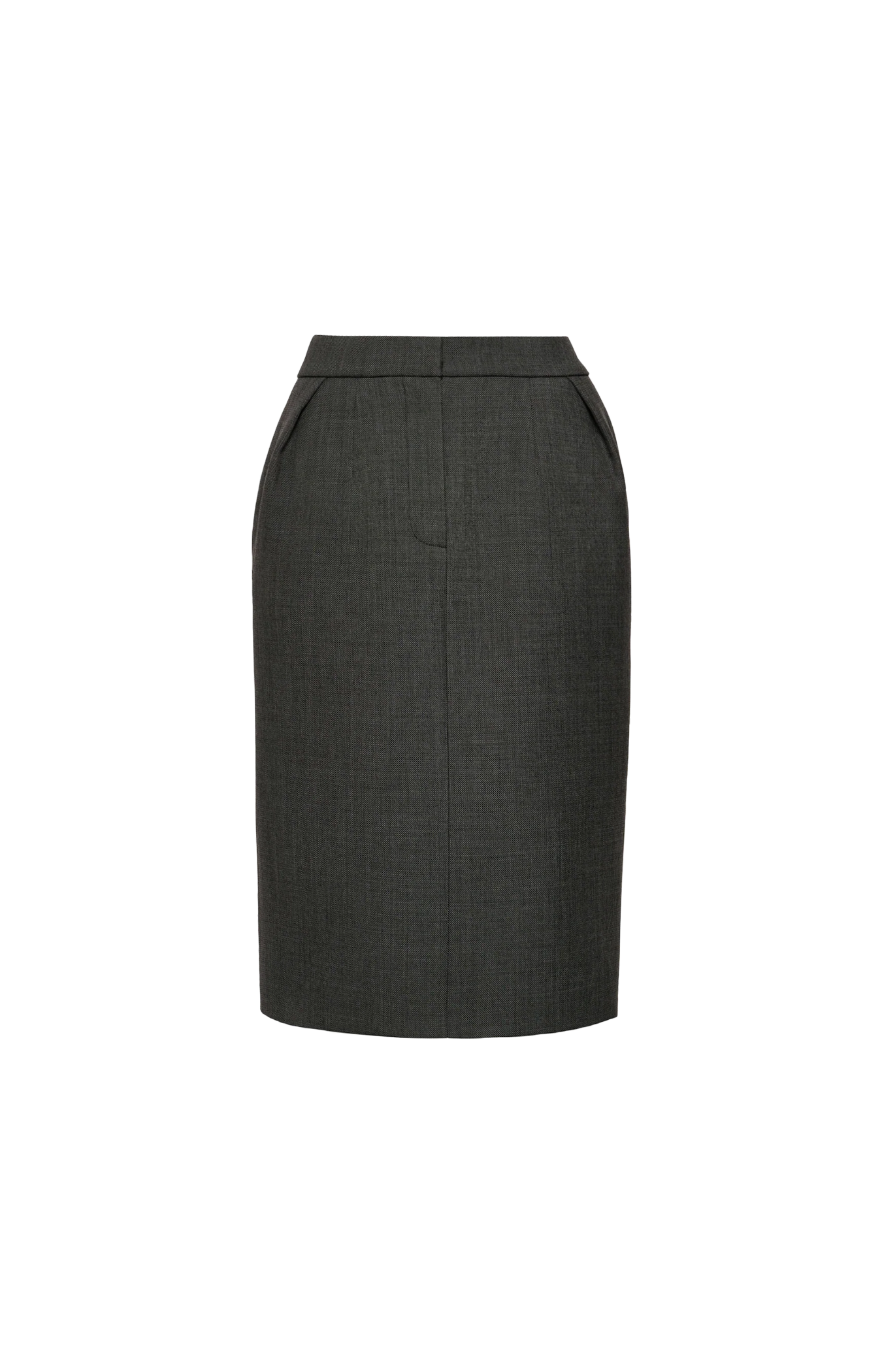 Tailored Pencil Skirt in Grey