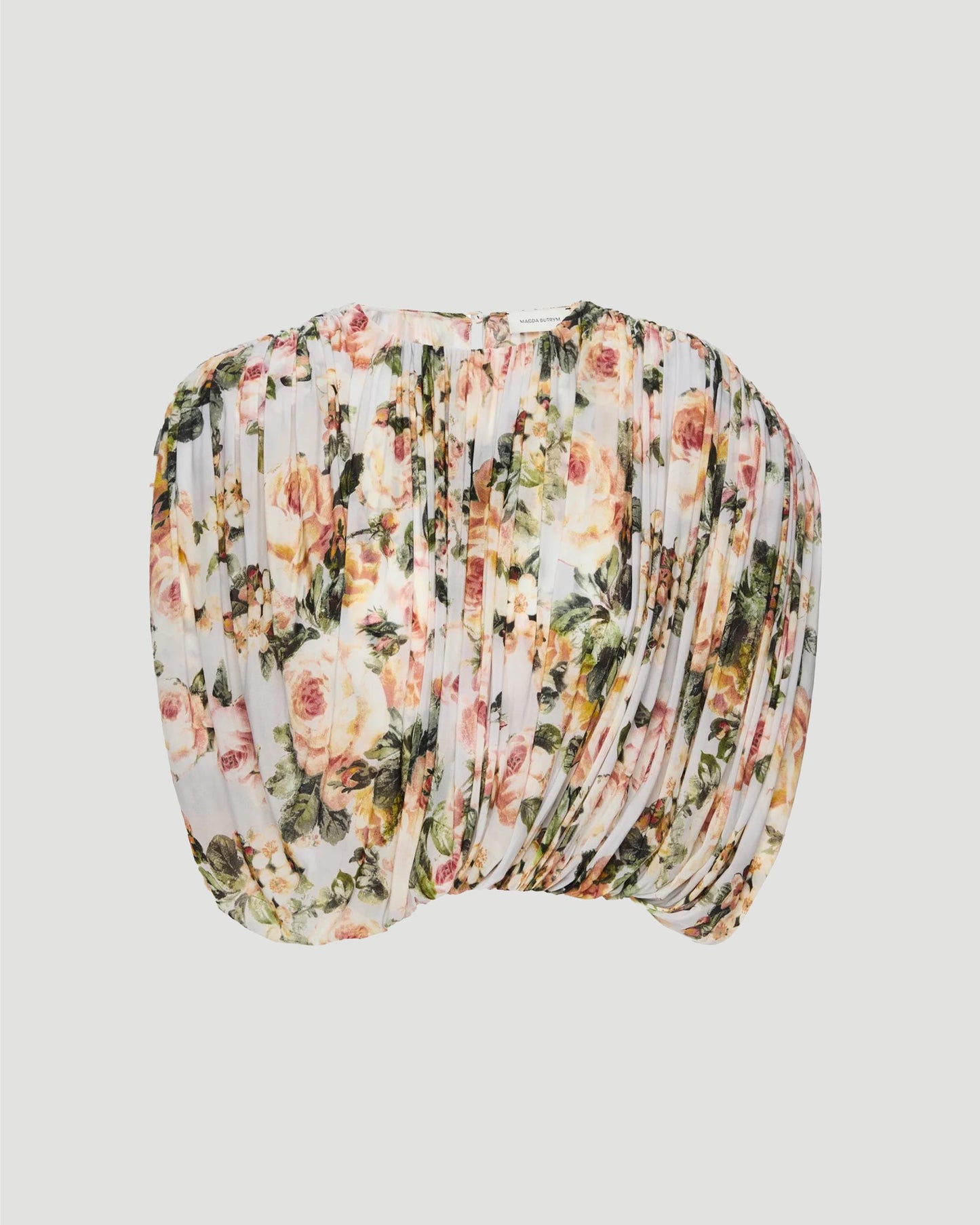 Ruched Bubble Top in Floral Print