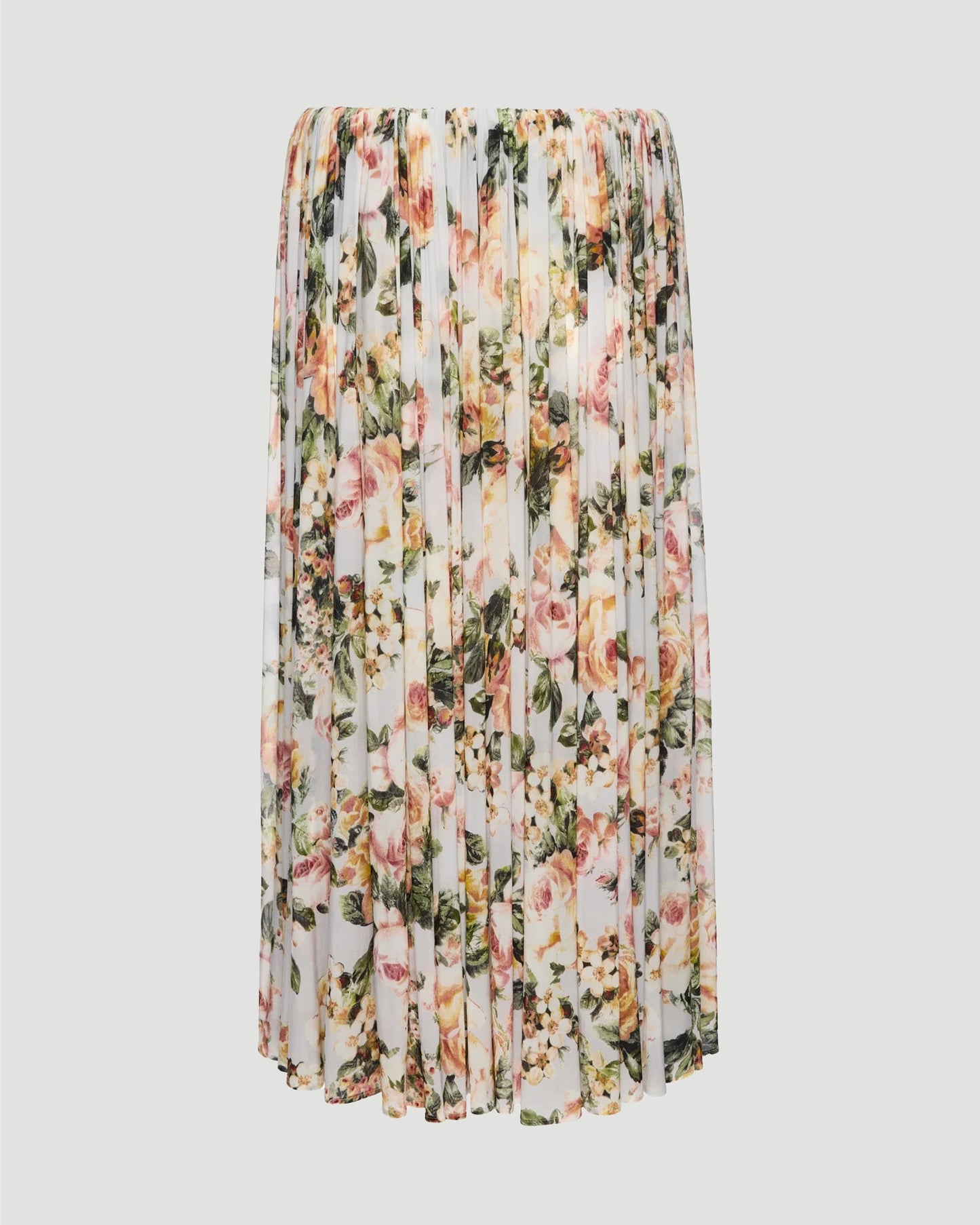 Gathered Waist Skirt in Floral Print