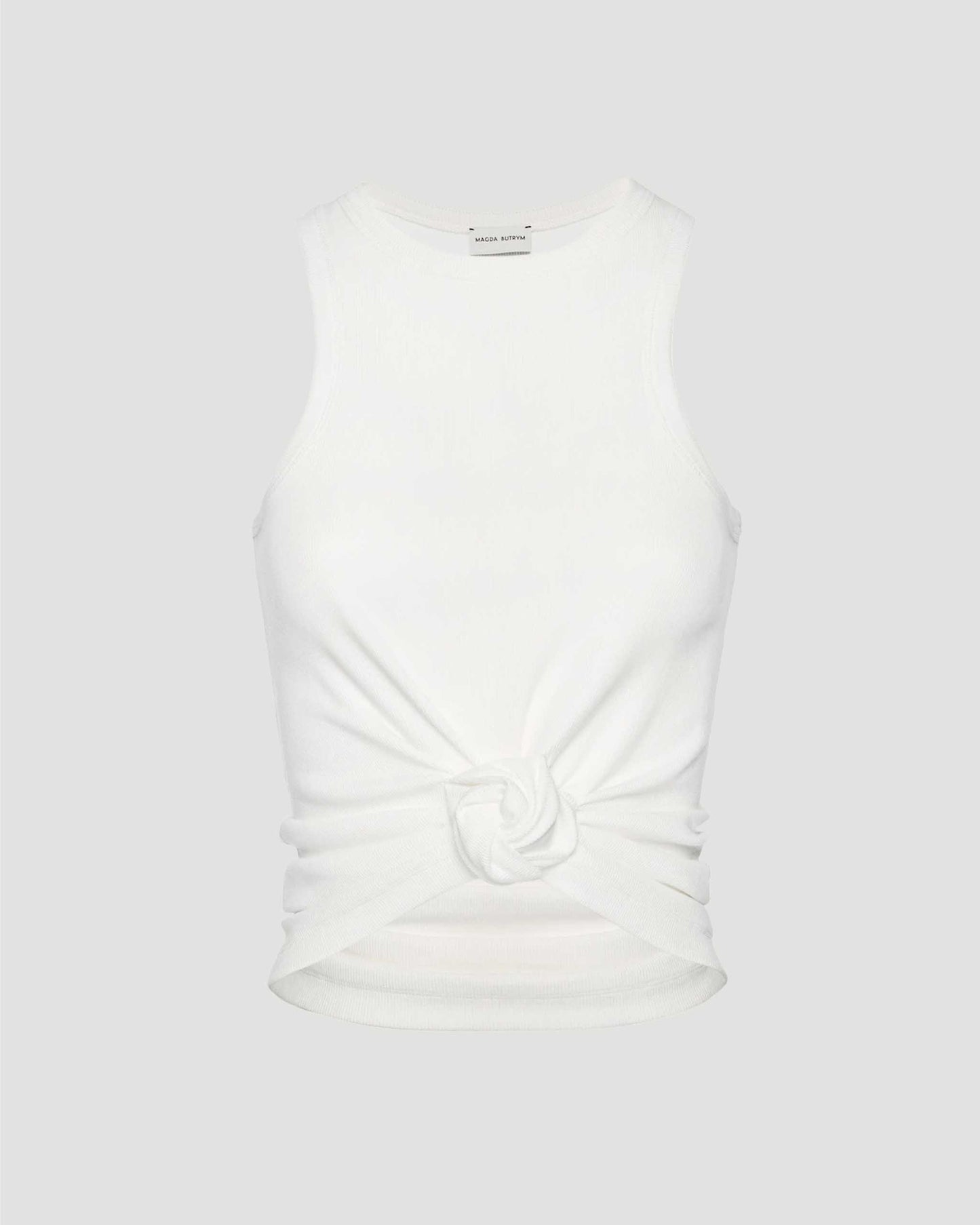 Knotted Tank Top in Cream