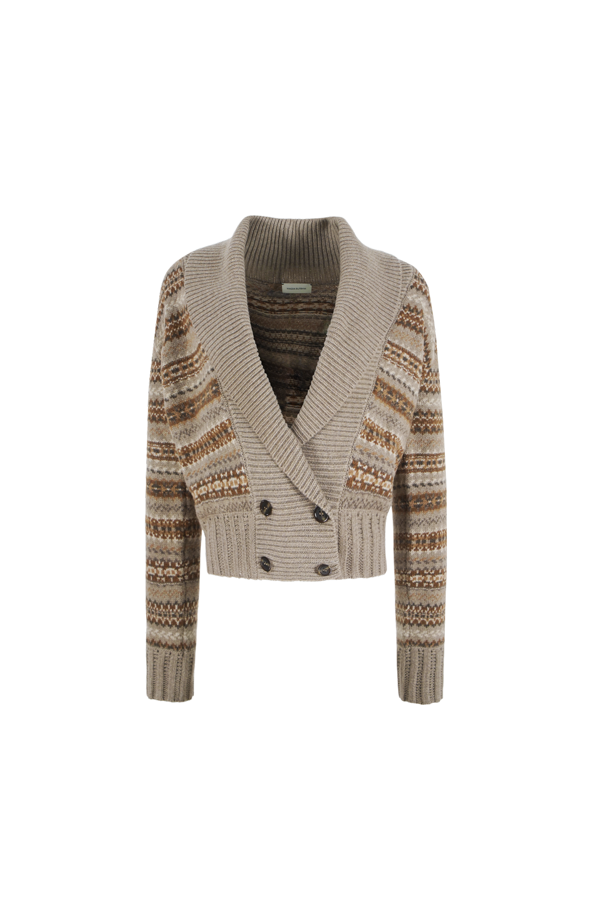 Cashmere Knit Cardigan in Camel