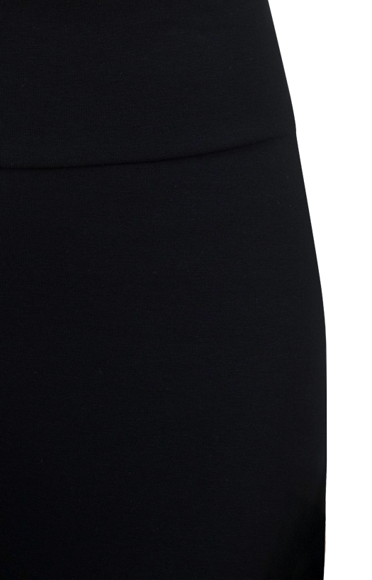 Mid-Rise Cotton-Blend Tights in Black