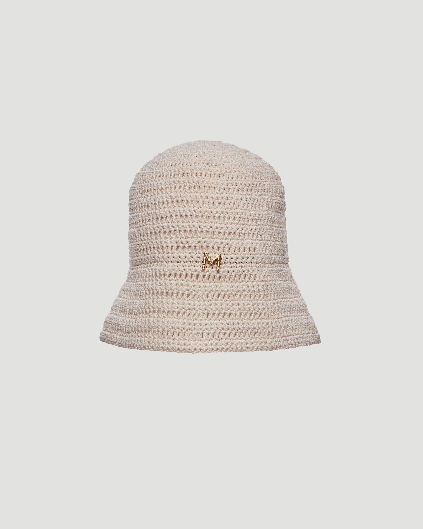Handmade crochet bucket hat in cream