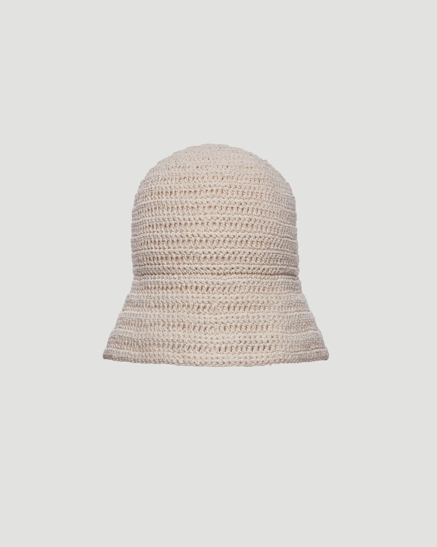 Handmade crochet bucket hat in cream