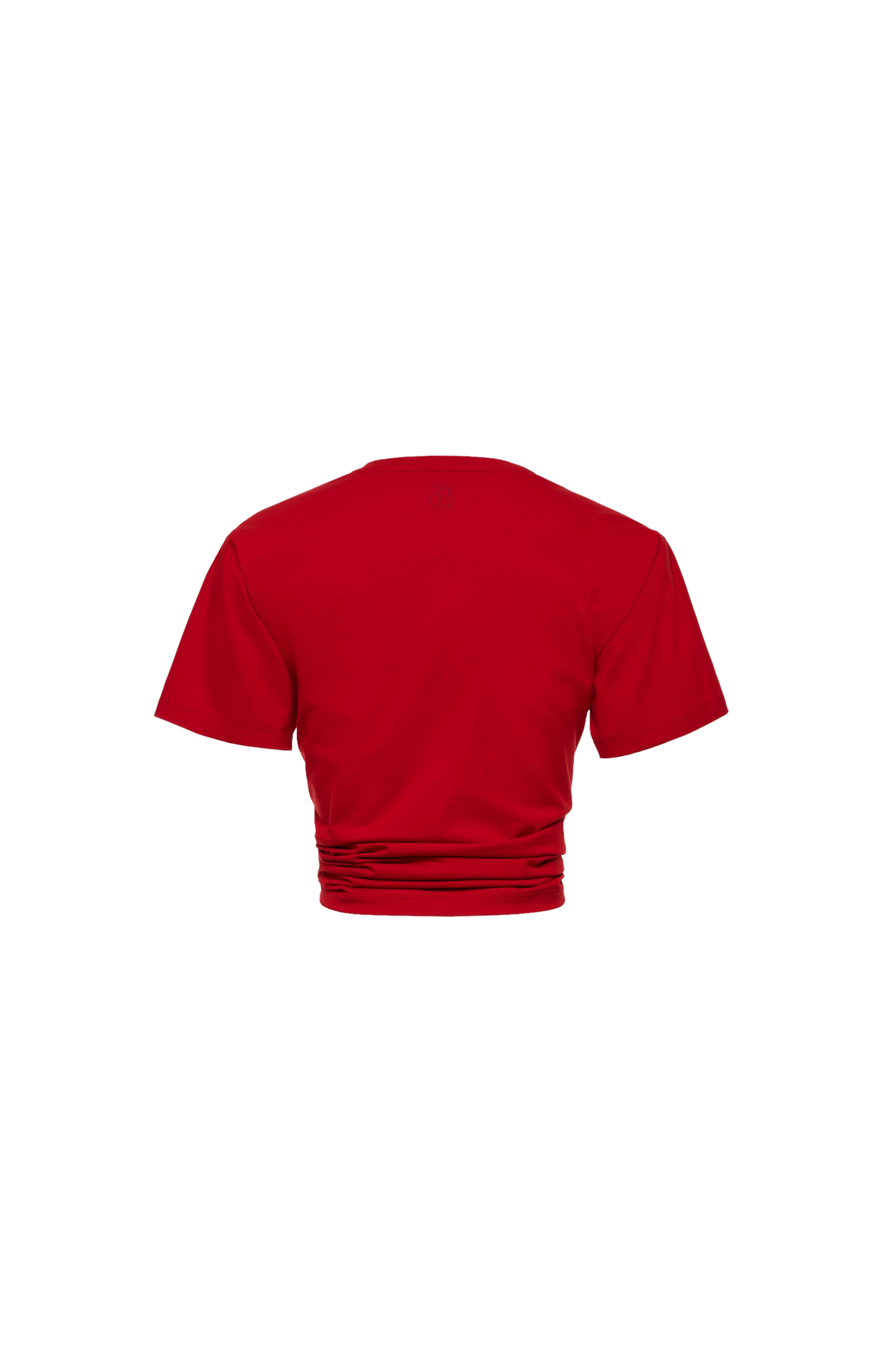Knotted T-Shirt in Red