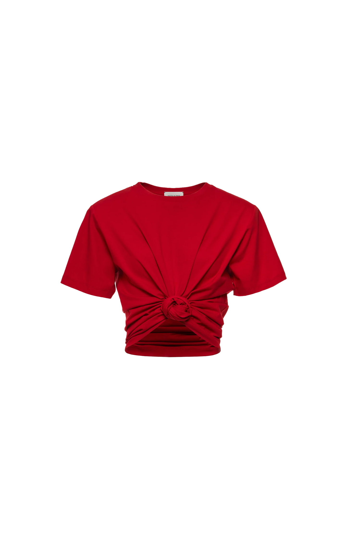 Knotted T-Shirt in Red