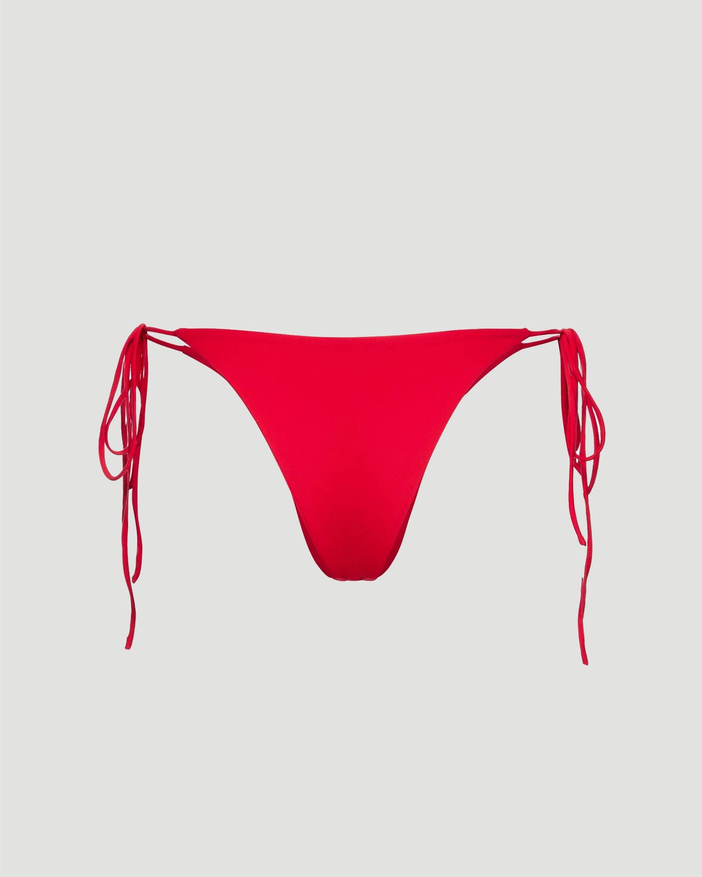 String Tie Swim Bottom in Red