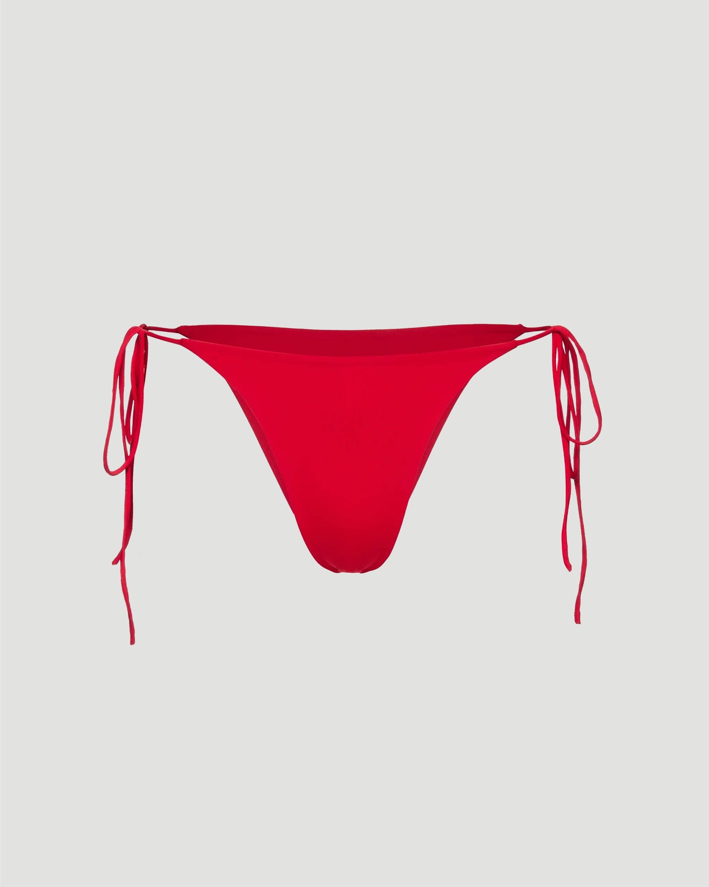 String Tie Swim Bottom in Red