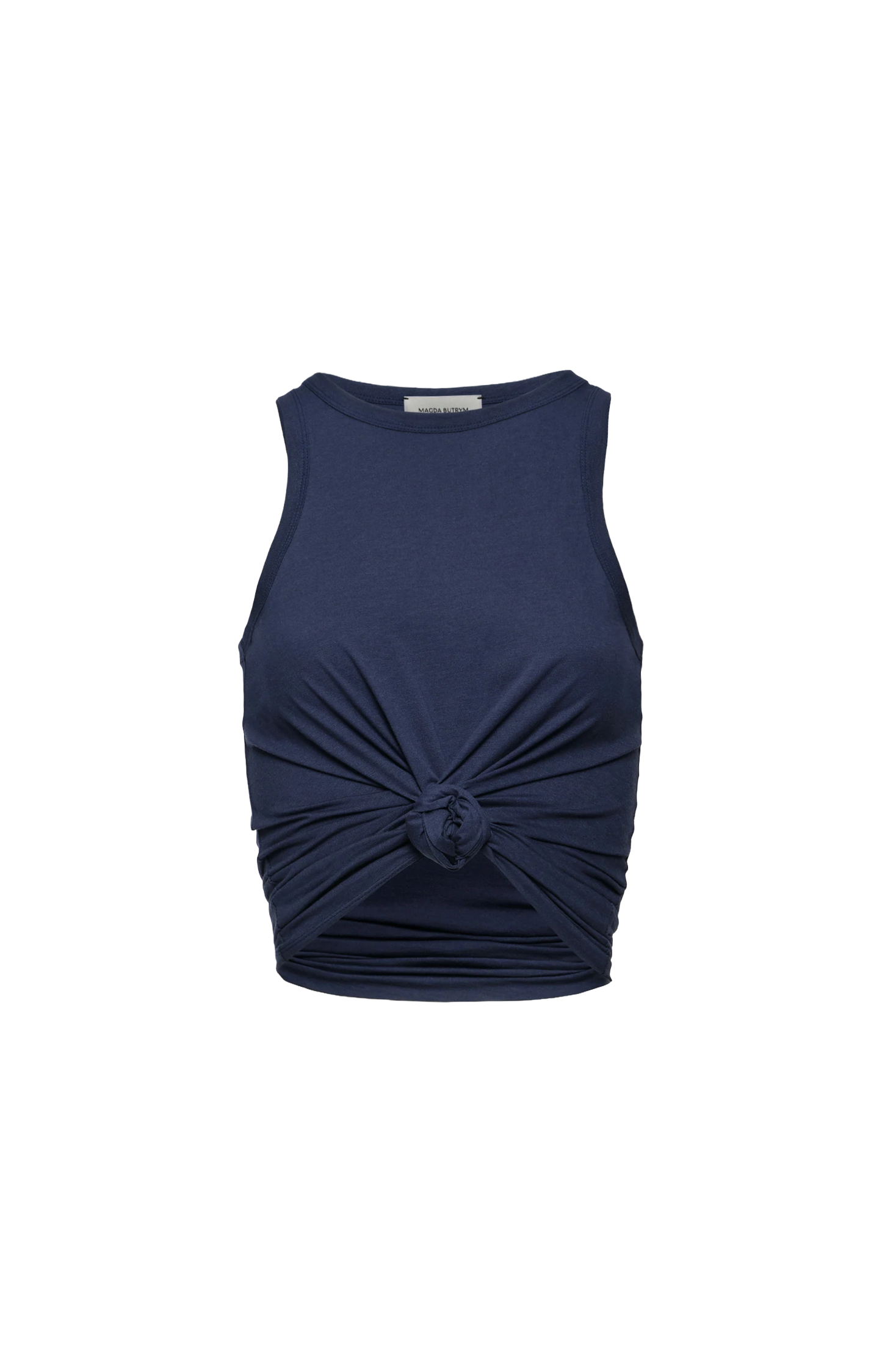 Knotted Tank Top in Navy
