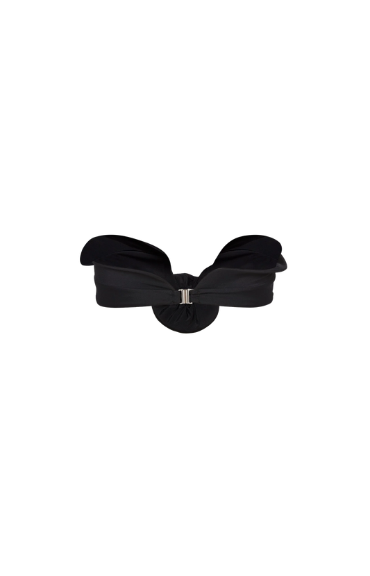Rose-Appliqué Bikini Top