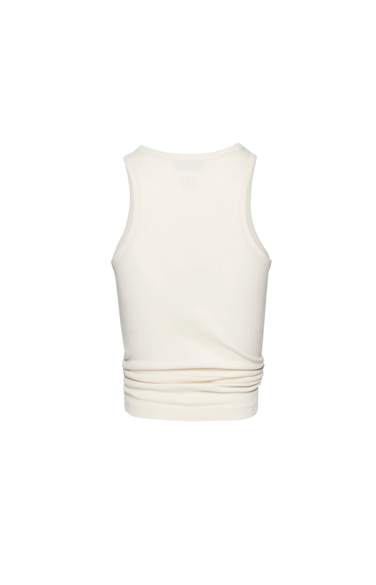 Knotted Tank Top in Cream