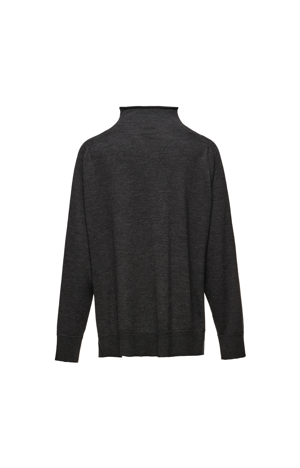 Knot Detail Wool Sweater in Grey
