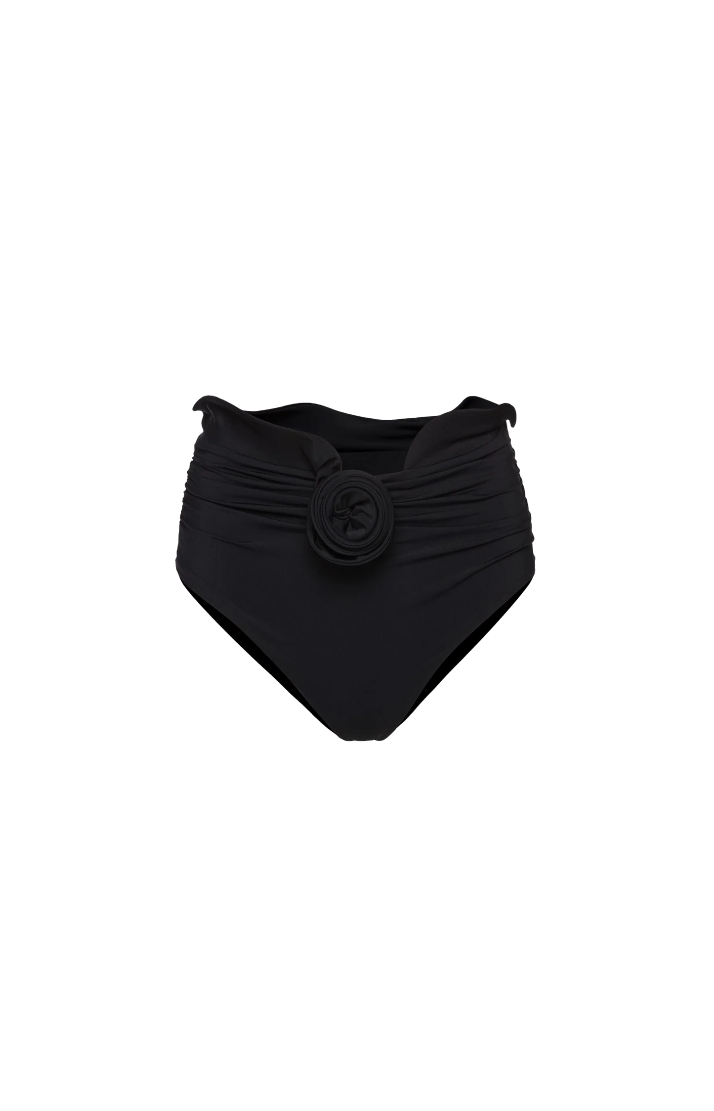 Sculpted Waist Swim Bottom in Black