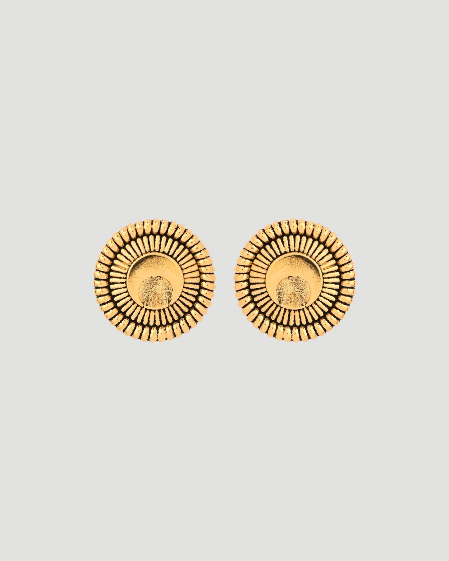 REGENERATED TIN BUTTONS EARRINGS