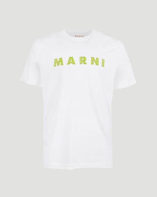 White Cotton T-Shirt With Logo