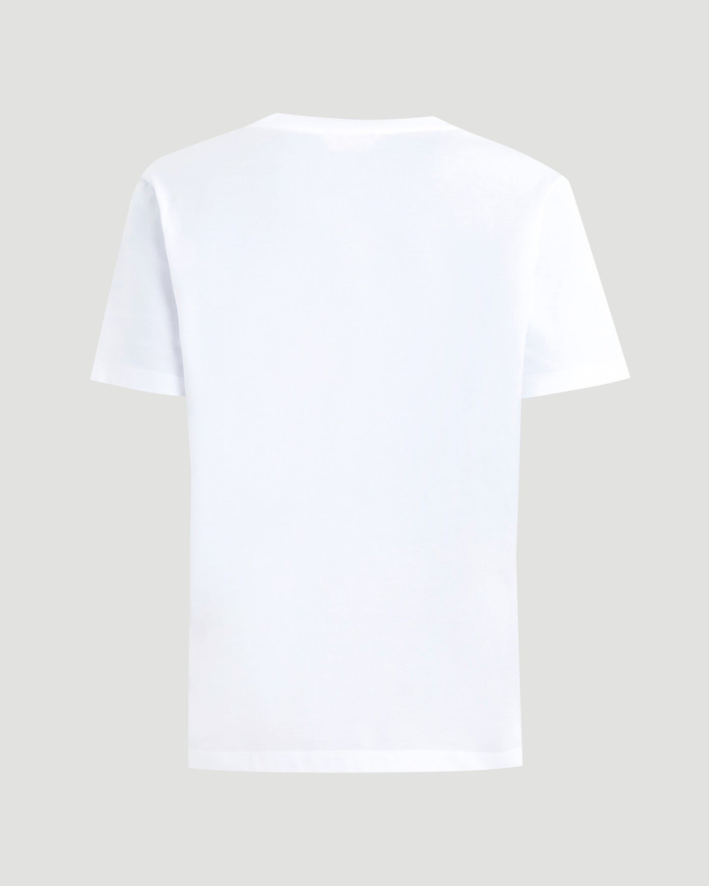 White Organic Cotton T-Shirt With Embroidered Label