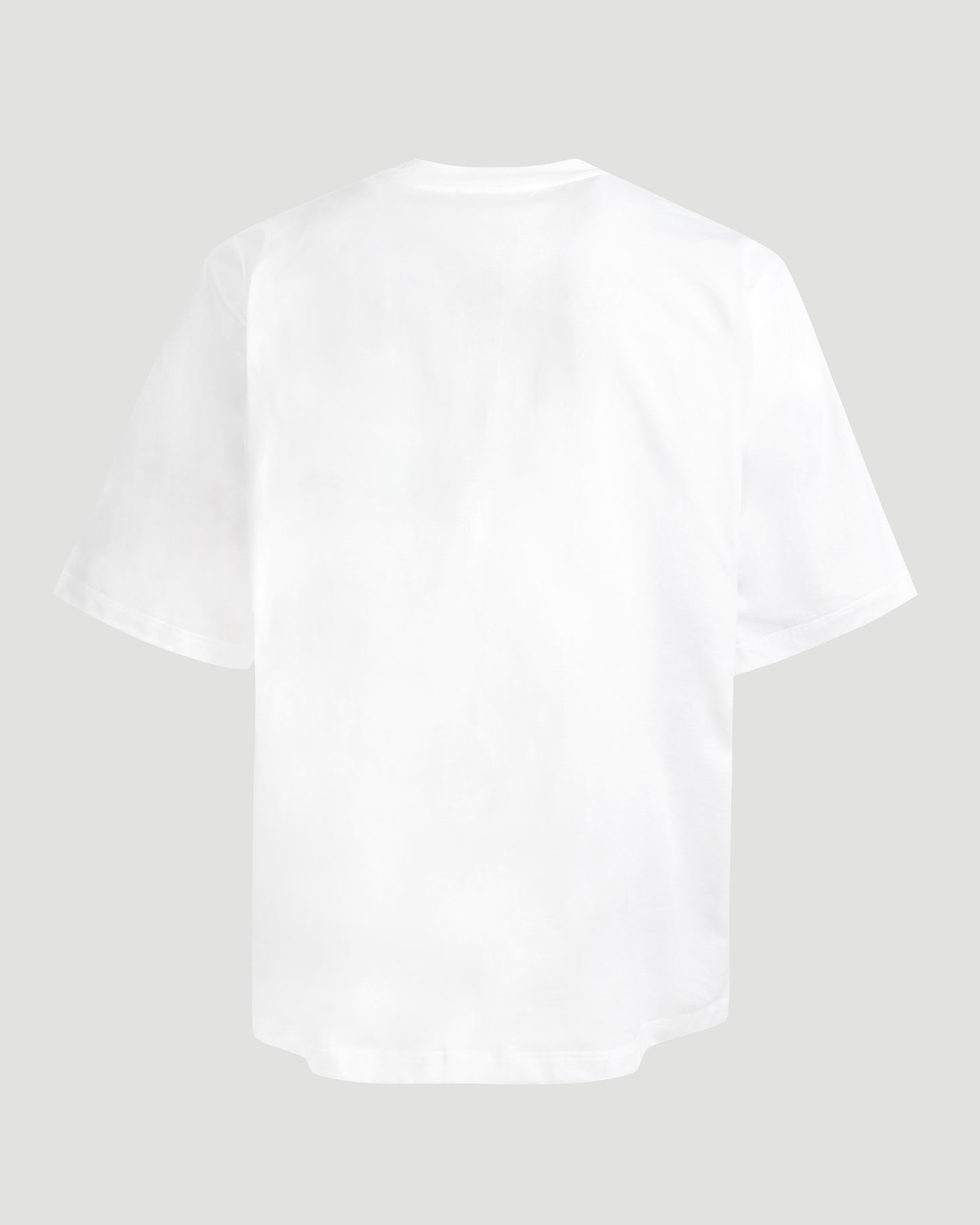 White Cotton T-Shirt With Label