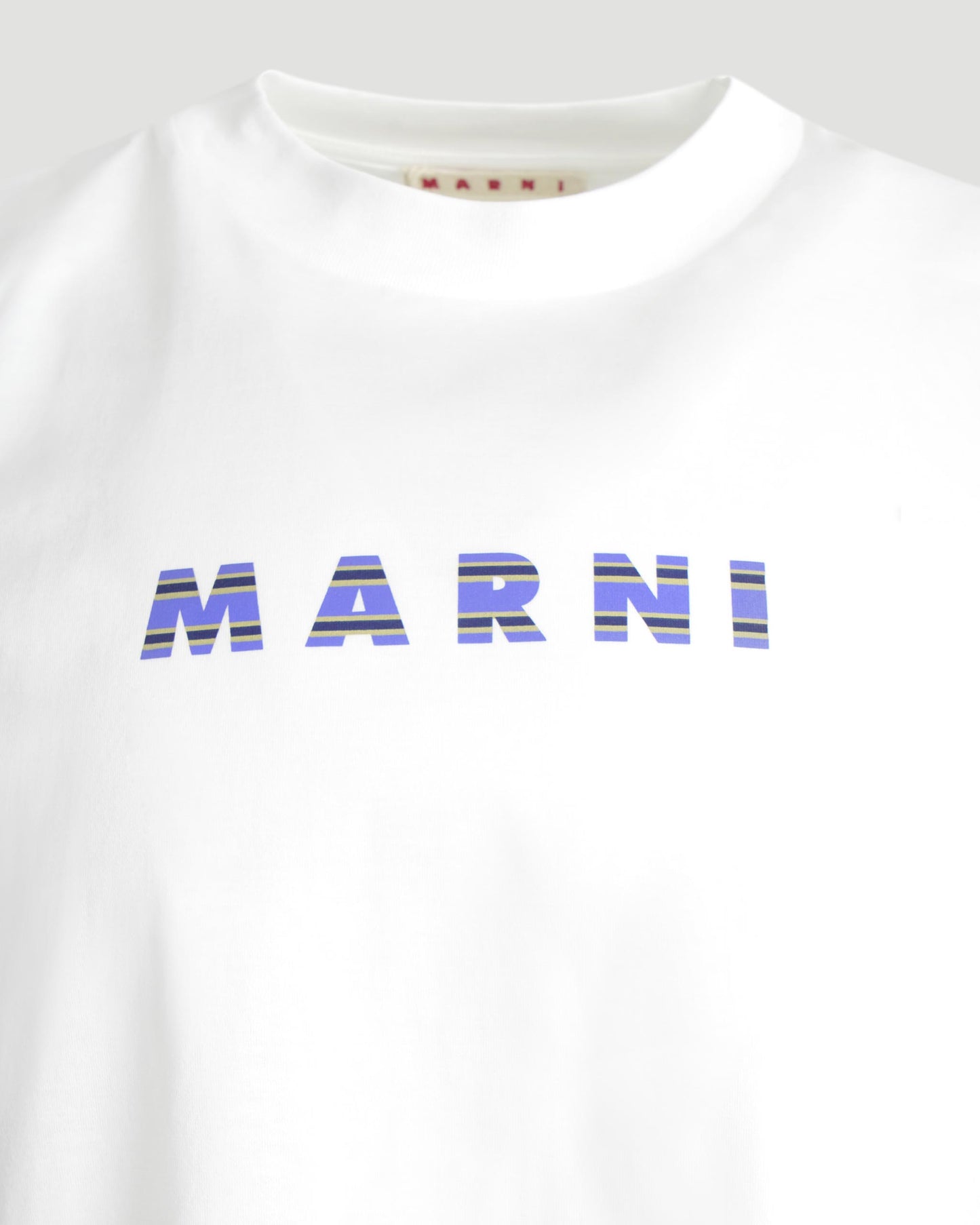 White Cotton T-Shirt With Label